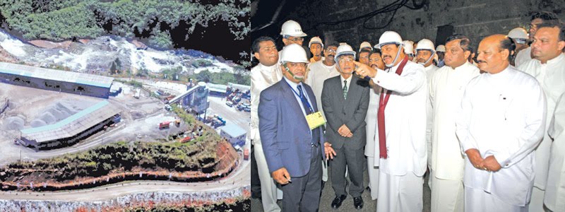 Sandanaya: President opens Upper Kotmale tunnel: Sri Lanka's ...